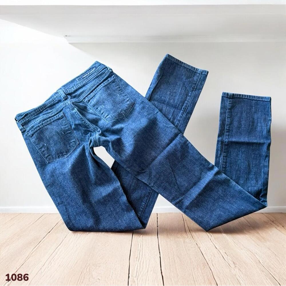1086 Citizens of Humanity Ava Low Rise Straight Skinny 24 (26x33.5) Dark Cute - Picture 3 of 9